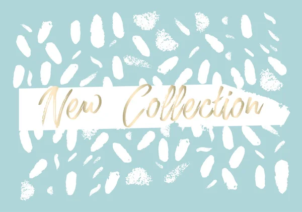 Nuova collezione intestazione moda coriandoli — Vettoriale Stock