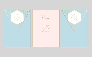 Şık geometrik kart