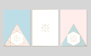 Şık geometrik kart