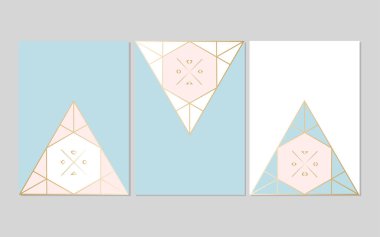 Şık geometrik kart