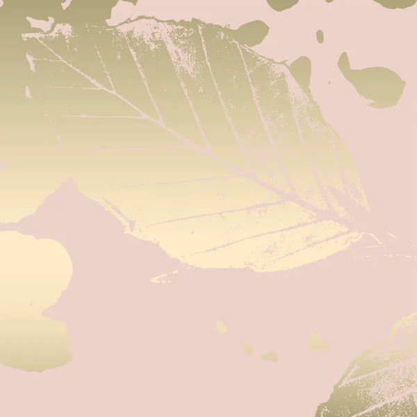 Φθινόπωρο φύλλωμα rose gold ρουζ φόντο — Διανυσματικό Αρχείο