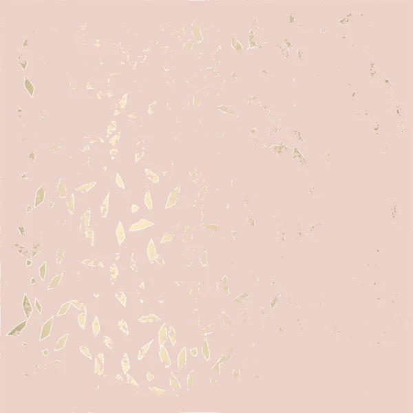 Trendy Chic Pastel Раскрашен Цвет Фона Геометрическими Вставками Золотой Фольги — стоковый вектор