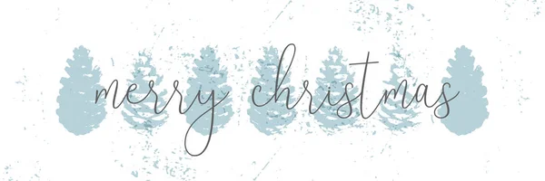 Albero di Natale cono pittura vettoriale texture invernali — Vettoriale Stock