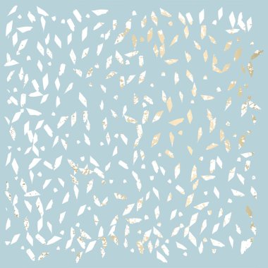 Trendy şık Pastel renkli arka plan ile altın folyo geometrik şekiller