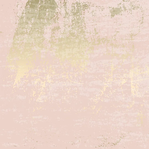 Abstract Grunge Pattina effect Pastel Gold Retro Texture. — Stock Vector