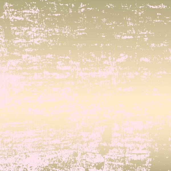 Absztrakt Grunge Pattina hatás pasztell arany Retro textúra. — Stock Vector