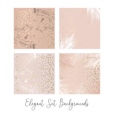 Şık şık moda soyut mermer altın lüks dokular kümesi