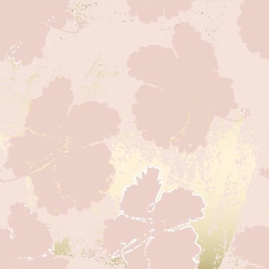 Çiçek süslemeli şık allık pembe altın trendy mermer grunge doku