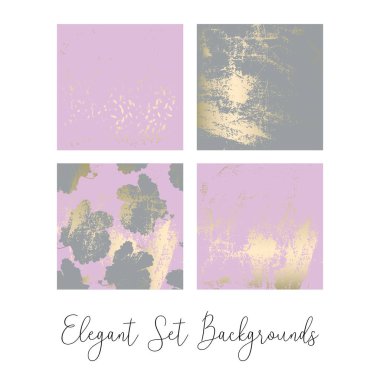 Şık şık moda soyut mermer altın lüks dokular kümesi