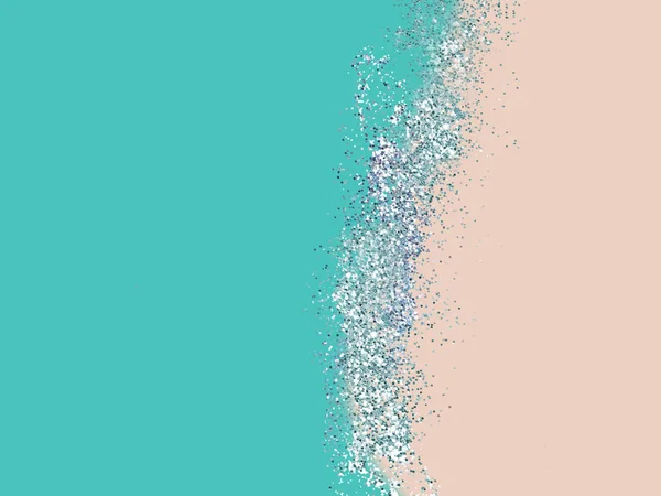 Chic pastell bakgrund med silverglitter penseldrag Splash — Stockfoto