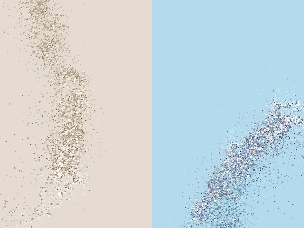 Gümüş glitter fırça darbesi sıçrama ile şık pastel arka plan — Stok fotoğraf