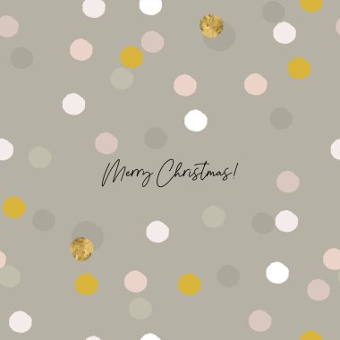 Soyut Noel tebrik kartı konfetisi altın folyo sim arka planı 