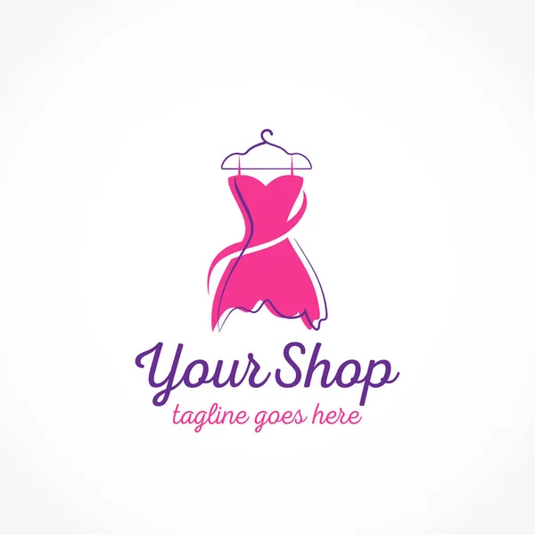 Logotipo Loja Boutique Moda —  Vetores de Stock