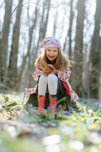 Little Girl Rabbit — Stok fotoğraf