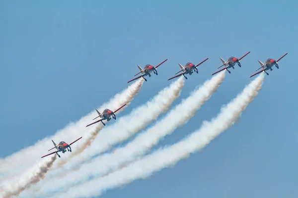 Torre Del Mar Malaga Espanha Jul Aeronaves Casa 101 Patrulla — Fotografia de Stock