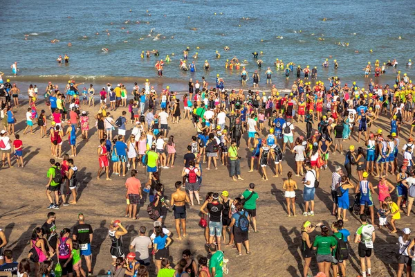 Rota Španělsko Sept Neidentifikovaný Triatlonisty Účastní Xxi Triatlon Herbalife Villa — Stock fotografie