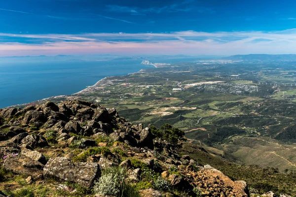 Fantastic View Strait Gibraltar Sierra Bermeja Estepona Malaga Spain — Stock Photo, Image