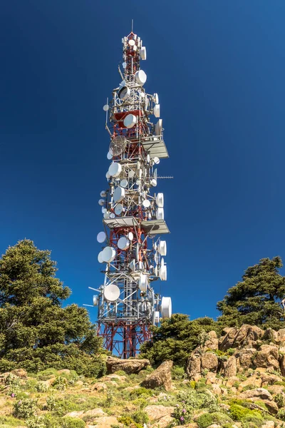 Grande Tour Communication Par Une Journée Ensoleillée Estepona Malaga Espagne — Photo