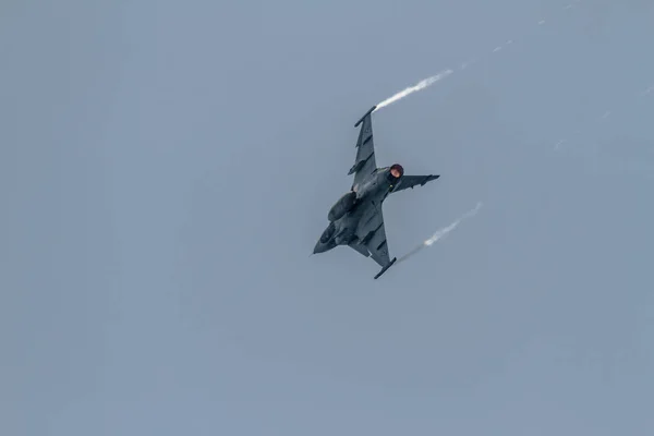 Motril Granada Spanje Jun Vliegtuigen Saab Jas Grippen Deel Nemen — Stockfoto