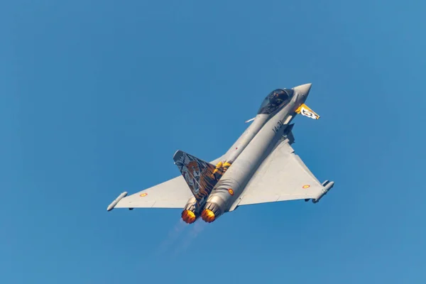 Motril Spanyolország Spanyolország Jún Repülőgép Eurofighter Typhoon Részt Vevő Kiállítás — Stock Fotó