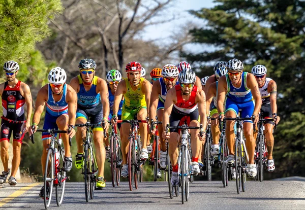 Rota Španělsko Sept Neidentifikovaný Triatlonisty Účastní Xxi Triatlon Herbalife Villa — Stock fotografie