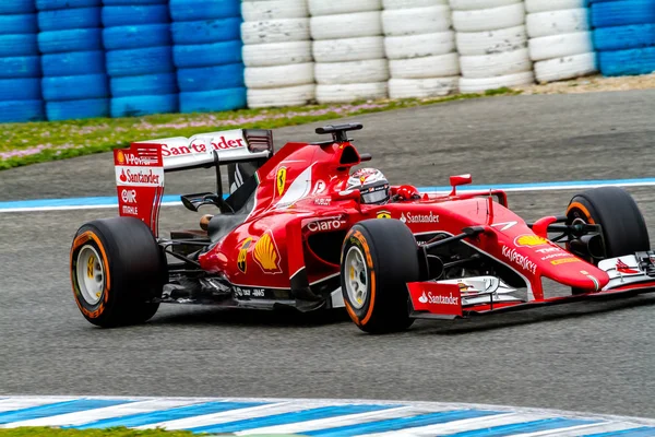 Херес Фронтера Испания Февраля Кими Райкконен Гонки Scuderia Ferrari — стоковое фото
