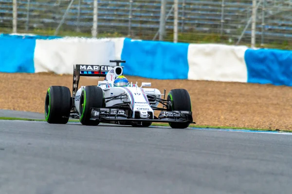 Jerez Frontera Spanien Februar 2015 Felipe Massa Williams Martini Racing — Stockfoto