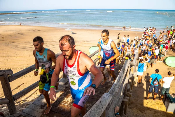 Rota España Septiembre Triatletas Identificados Que Participan Xxi Triatlón Herbalife — Foto de Stock