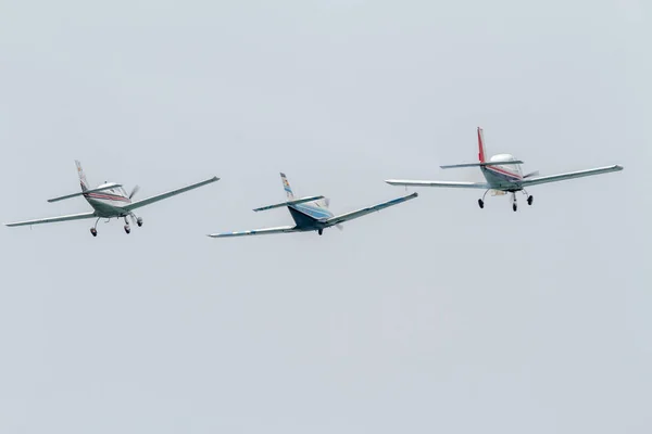 Torre Del Mar Malaga Espanha Jul Aeronaves Formação Ultra Participando — Fotografia de Stock