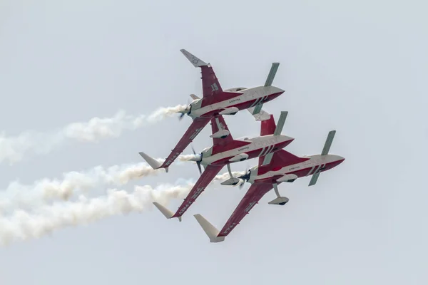 Torre Del Mar Malaga España Jul Aviones Patrouille Reva Participando —  Fotos de Stock