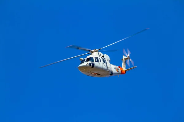 Granada Spain May Helicopter Sikorsky 76C Taking Part Exhibition Aniversary — Stock Photo, Image
