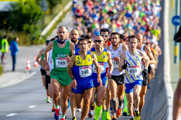 San Fernando Spanya Mar Xxviii Yarı Maraton Bahia Cadiz Üzerinde — Stok fotoğraf