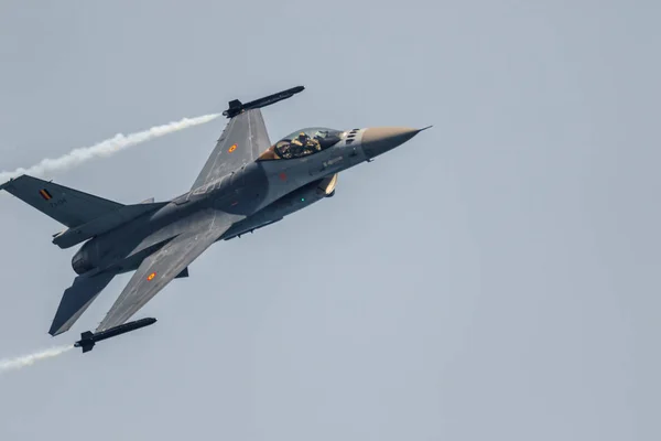 Torre Del Mar Malaga Spain Jul Aircraft Belgian Solo Display — Stock Photo, Image