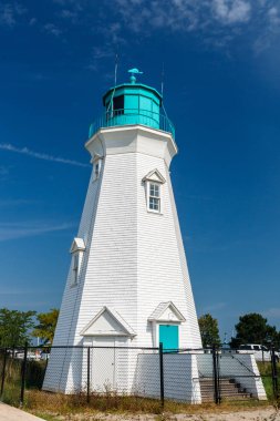 Port Dalhousie Limanı'ndaki güzel deniz feneri, Ontario, Kanada