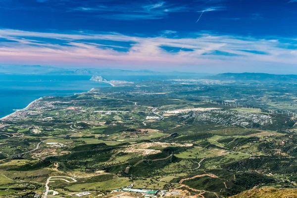 The Strait of Gibraltar from Sierra Bermeja