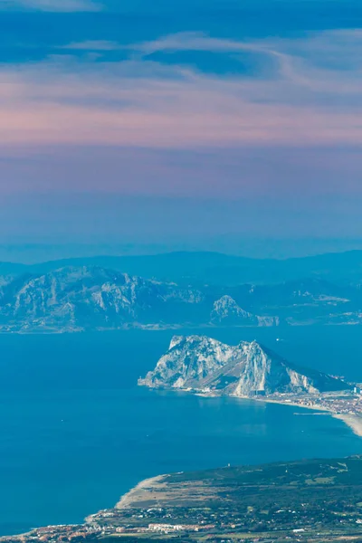 The Strait of Gibraltar from Sierra Bermeja — Stock Photo, Image