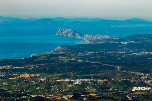 The Strait of Gibraltar from Sierra Bermeja