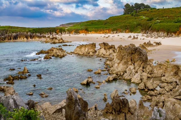 Toro Beach, Llanes, Asturias, İspanya — Stok fotoğraf