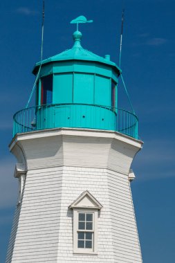 Port Dalhousie Limanı'ndaki güzel deniz feneri, Ontario, Kanada