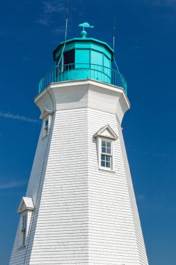 Port Dalhousie Limanı'ndaki güzel deniz feneri, Ontario, Kanada