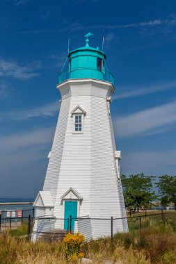 Port Dalhousie Limanı'ndaki güzel deniz feneri, Ontario, Kanada