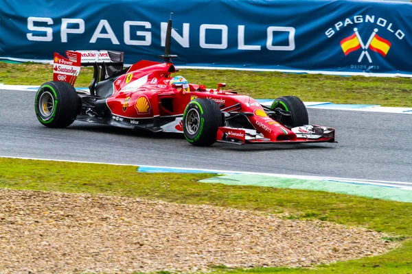 Team Scuderia Ferrari F1, Fernando Alonso, 2014 — Stockfoto