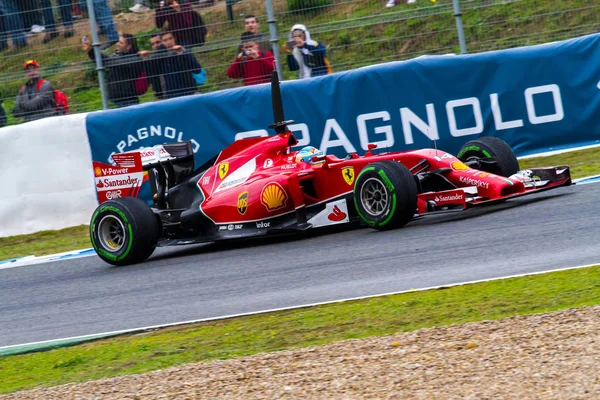 Equipo Scuderia Ferrari F1, Fernando Alonso, 2014 —  Fotos de Stock