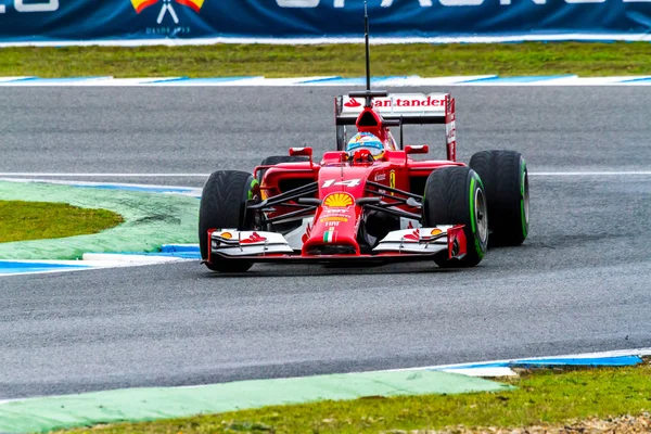 Команда Scuderia Ferrari F1, Фернандо Алонсо, 2014 — стоковое фото