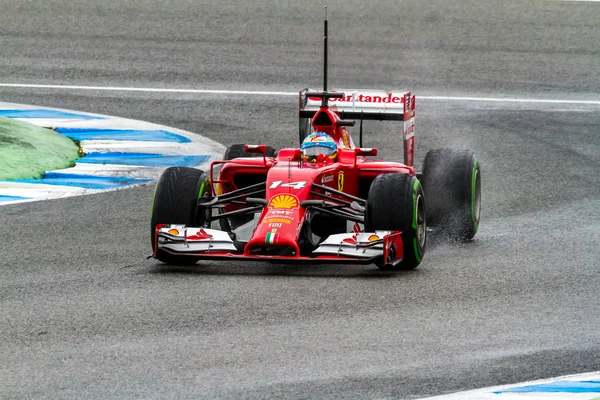 Tým scuderia ferrari f1, fernando alonso, 2014 — Stock fotografie