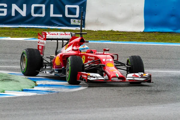 팀 scuderia ferrari f1, 페르난도 알론소, 2014 — 스톡 사진