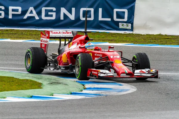 Equipo Scuderia Ferrari F1, Fernando Alonso, 2014 —  Fotos de Stock