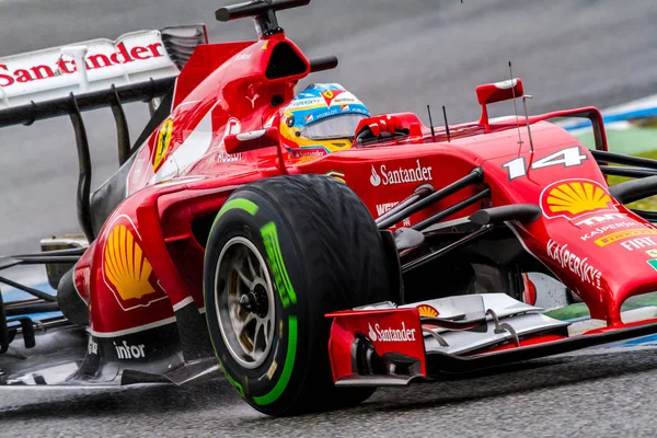 Team Scuderia Ferrari F1, Fernando Alonso, 2014 — Stock Photo, Image