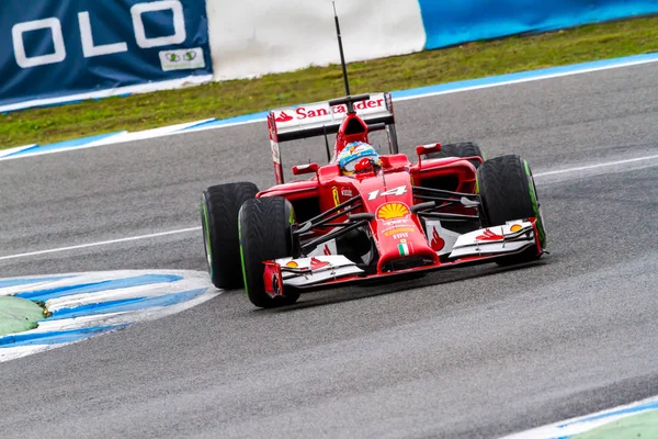 팀 scuderia ferrari f1, 페르난도 알론소, 2014 — 스톡 사진