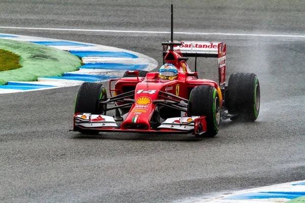 Tým scuderia ferrari f1, fernando alonso, 2014 — Stock fotografie